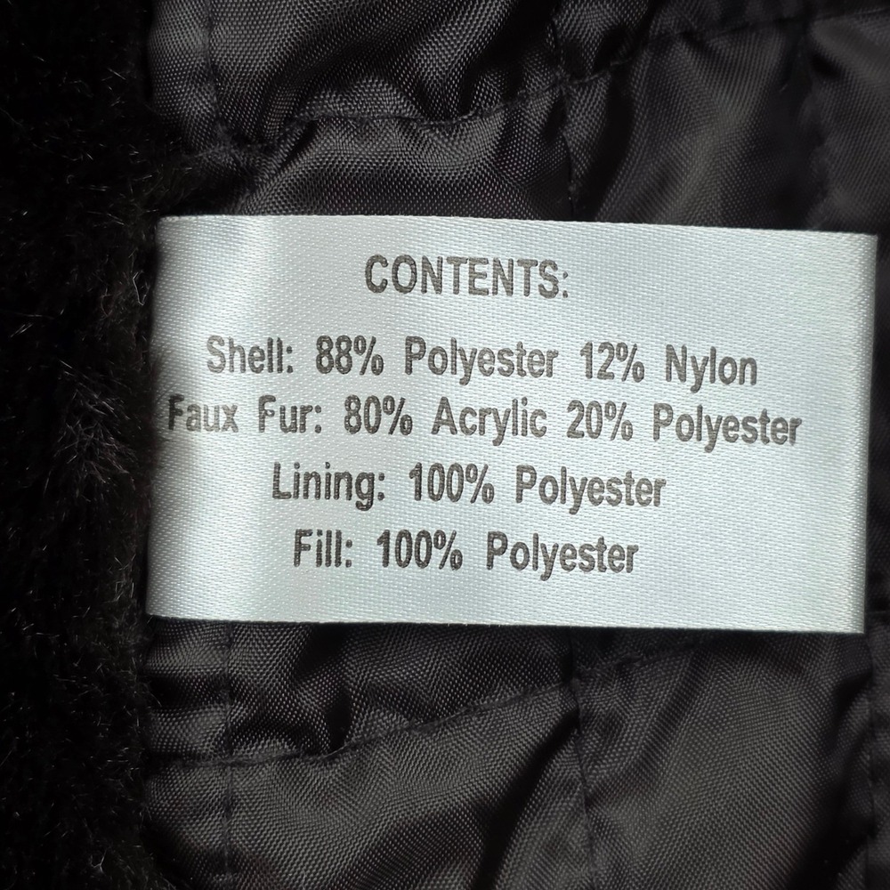 Gallery Hooded Faux Fur Lined Parka Jacket Womens Red Mid Length‎ Coat Size M - Picture 8 of 8